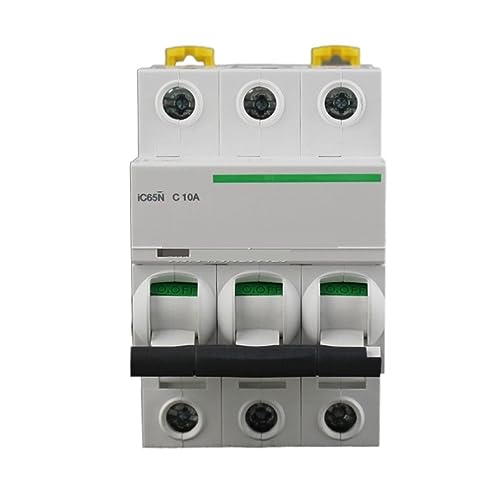 Mini disyuntor de vacío MCB Acti 9 modelo A9F18310 IC65N 3P C10A de 10A