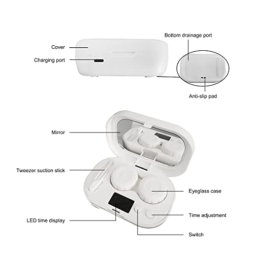 Rhorawill GLASSES BIN*3 Ultrasonic Contact Lens Cleaner Machine thumb #5