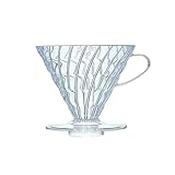 Hario V60 Plastic Coffee Dripper, Size 03, Clear