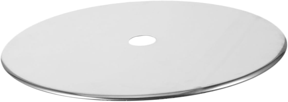 1pcs Induction Cooker Heat Diffuser Plate Thick Stainless Steel Heat Diffuser Ring for Hot Pot Tables and Electric Stoves Sinking Design Easy to Use and Prevents Food Overflow