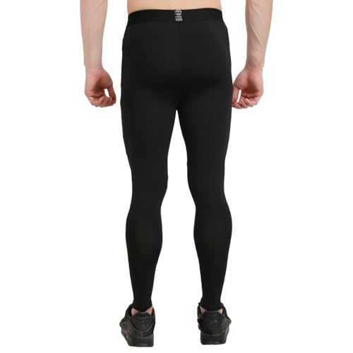 Image of NINQ Men Polyester Spandex Men's Sports Running Set Compression Shirt + Pants Skin-Tight Long Sleeves Quick Dry Fitness Tracksuit Gym Yoga Suits