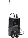 EXMAX EX-938R Receiver for EX-938 Transmitter UHF Wireless Tour Guide System Simultaneous Interpretation Equipment- Guided Tour Travel Courtroom Interpretation - Receiver Only (Works with EX-938T)