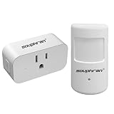 Souphran Smart Motion Activated Switch and Wall Plug Kit, Wireless Occupancy Sensor Switch with Adju