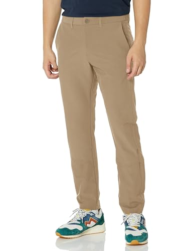 BOSS Men's Slim Fit Tapered Leg Trousers in Technical Sport Fabric