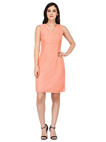 Image of Purys Women's Synthetic A-Line Knee-Length Dress