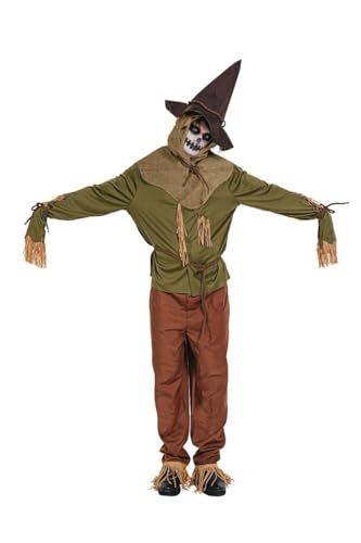 DISBACANAL Disfraz de espantapájaros adulto   L/XL