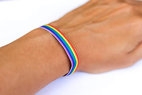 Pride Bracelet, Rainbow Flag Colors, Lgbtq Cuff Bracelet For Woman, Women's Bracelet, One Strap, Gay Pride, Gift For Her, Equality Jewelry #TOP7