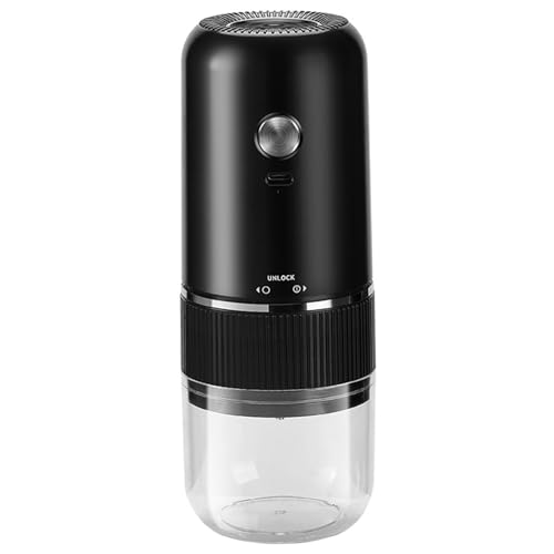 Peosaard Molinillo de café eléctrico, Molinillo de café Recargable portátil de 2, 8 x 7, 9 Pulgadas con ajustes de molienda Ajustables para Viajes, Camping, Uso doméstico, Frijol eléctrico