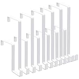 Z Hooks Over The Door Hooks Single White Fitting Two Sized Doors Pack of 12