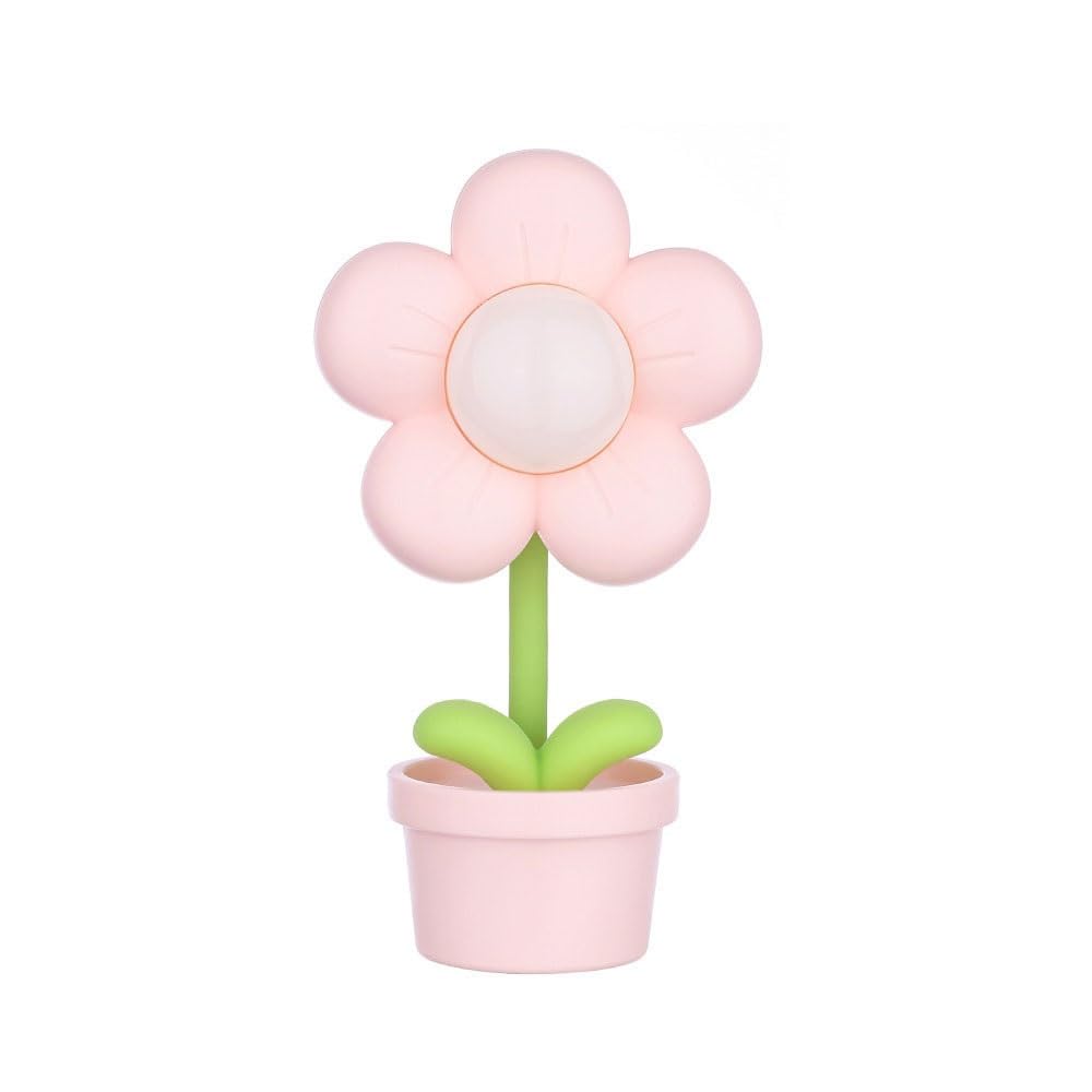 ZENY896V Bedside Lamps Sunflower Night Light, Cute and Versatile Home Decor Decoration, Atmosphere Desk Lamp Gift Home Decor(Pink)