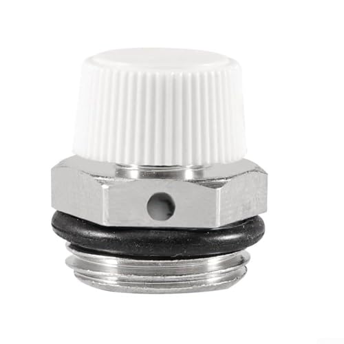 Drivstraw Válvula de purga automática de calentador para radiador y sistemas de calefacción central, válvula de liberación de aire roscada de latón, resistente al óxido, para una fácil instalación