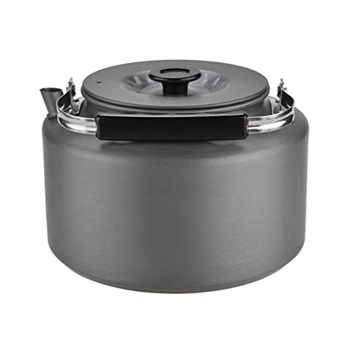 KOMBIUDA 2l Outdoor Tea Pot Portable Camping Kettle Heat-insulated Handle Perfect for Picnics and Adventures