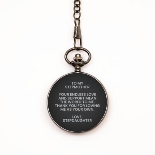 Mother's Day Unique Gifts for Stepmother, Thoughtful Gifts from Stepdaughter, Love and Support Pocket Watch