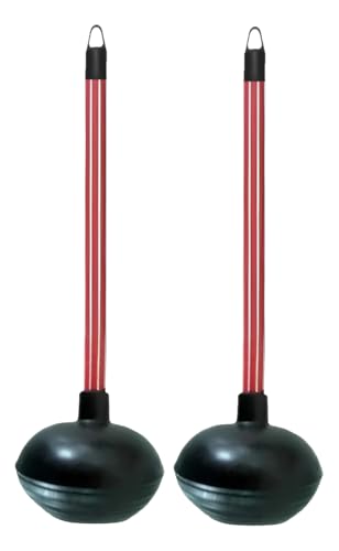 Kit 2 Desentupidor de Vaso Sanitário Alta Pressão Para Banheiro e Pia – Remove Entupimentos em Ralos, Privadas e Encanamentos – Desentupidor Potente Multiuso Doméstico Fácil de Usar e Eficaz