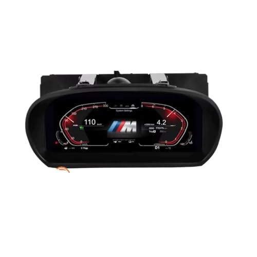Panel de instrumentos digital LCD de 12,3" compatible con BMW Serie 1 E81 E82 E87 E88, velocímetro, pantalla de visualización frontal.