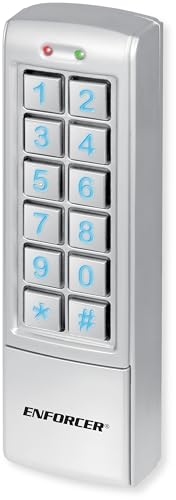 Clavier d'accès numérique étanche style mullion avec double relais et codes programmables - 3