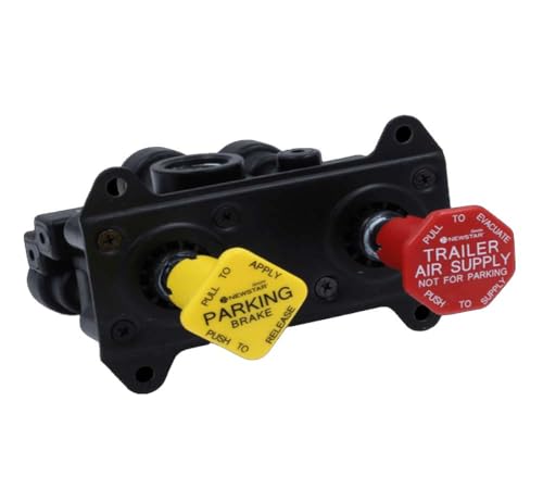 Mytee Products Trailer Parking Brake, MV3 Control Valve for Multiple International, Freightliner, Kenworth & Volvo Truck Replaces 800516, Bendix 065157 106331, Freightliner BW 800516