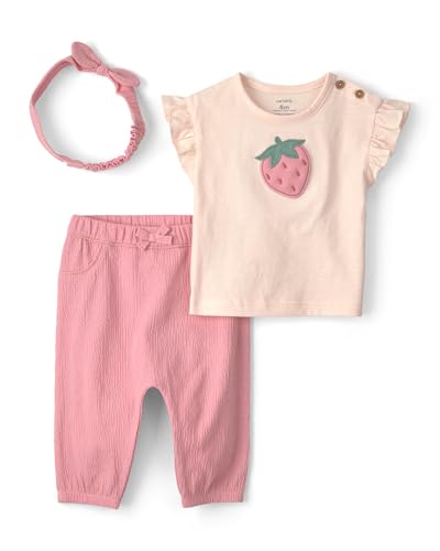 Carters Girl 3-Piece Pant Set Pink 12M