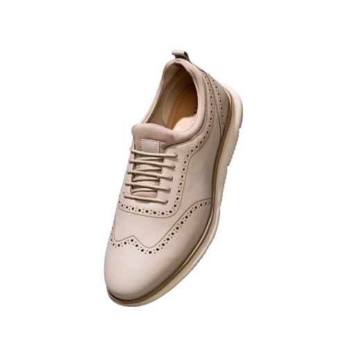 Image of Neeman's Crossover Brogues Stylish Shoes for Men | Oxford Lace-Up Semi Formal Mens Footwear | Casual Comfortable Shoe for Office Wear