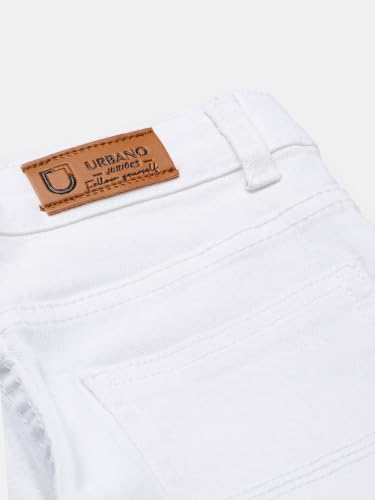 Image of Urbano Juniors Boy's Slim Fit Mid Rise Washed Denim Jeans Stretch