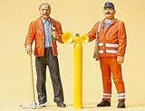 Batterien notwendig: Nein Preiser 1/22,50 TH – pr45005 – Modelleisenbahnen – Arbeiter-Weg – Post-Sicherheit