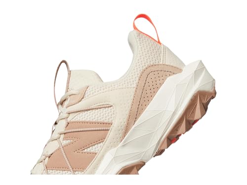 New Balance New Balance Women's DynaSoft TEKTREL V1 Suede Trail Running Shoe, Bisque/Flat Taupe/Urgent Red, 8.5 M