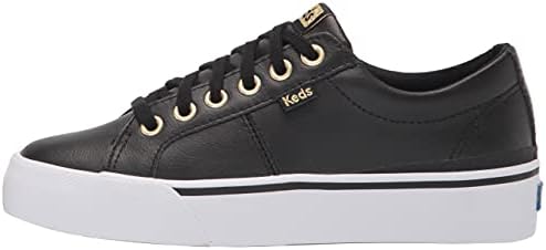 Keds Jump Kick Duo Lace Up, Sneaker Womens, Black/Gold Leather, 6 Medium | Image 7