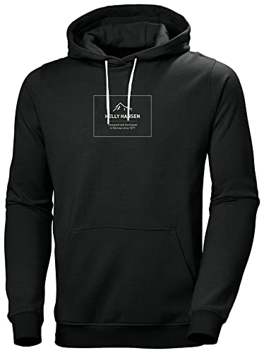 Preisvergleich Produktbild Helly Hansen Herren F2f Cotton Hoodie Kapuzenpullover, Ebony Melange, L