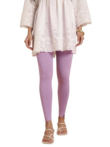 Image of TWIN BIRDS Super Stretchable Cotton Elasthane Fabric Ankle Length Leggings for Women