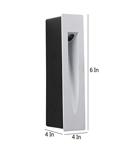 Image of ELIANTE Metal Led Outdoor Wall Light Black for Living Room, Bedroom, Dining Room, Kitchen | by Jainsons Lights | 2 Years Warranty | Inbuilt LED
