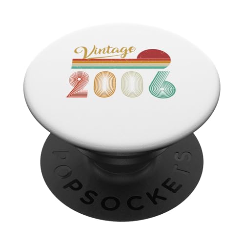 Vintage 2006 Funny 19th Birthday 19 Years Old Boys and Girls PopSockets PopGrip Adhesivo