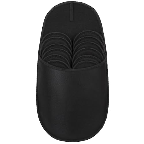 ONVAYA® Pantuflas para invitados ABS, color negro, juego de 6 unidades, suela antideslizante, pantuflas de fieltro, tallas 36-45, Negro , 36/45 EU ONVAYA® Pantuflas para invitados ABS, color negro, juego de 6 unidades, suela antideslizante, pantuflas de fieltro, tallas 36-45, Negro , 36/45 EU