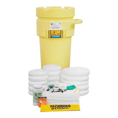 ENPAC 50-Gallon Wheeled Salvage Drum Spill Kit, Oil-only, Yellow, 31 Gallon Capacity