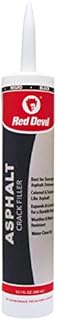 Red Devil 0637 Acrylic Asphalt Crack Filler Sealant, 1 Pack, Black
