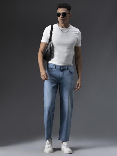 Image of HIGH Star Men's Regular Fit Mid Rise Jeans