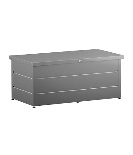 Hörmann Juno Modern 4800305 - Caja de jardín (modelo 1620, Ral 9007, tamaño 166 x 187,5 x 72,5 cm, color gris claro)