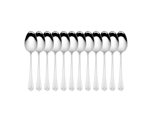 Catálogo de Cucharas de postre Top 10. 43 Moven|Set Cuchara Cafetera y Té |Odesa |12 Piezas |Cuberteria de Acero Inoxidable| para Servicios de mesa | Cucharas de Té,Café, Postre, Pastel