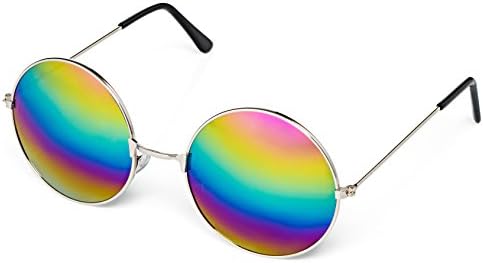 Hippie Costume Set for Women & Men. Kit Includes Sunglasses, Peace Sign Necklace & Headband to Make You The Hit of The Party