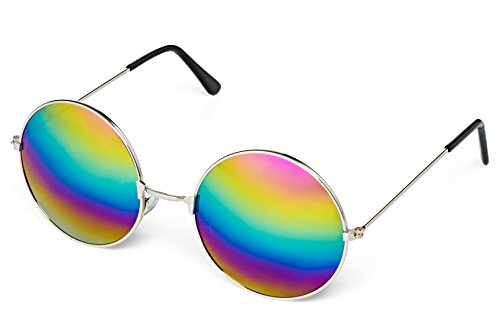 Hippie Costume Set for Women & Men. Kit Includes Sunglasses, Peace Sign Necklace & Headband to Make You The Hit of The Party