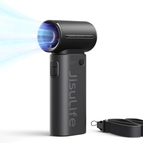 JISULIFE Portable Handheld Fan Life9, Turbo Power High Speed Air ...