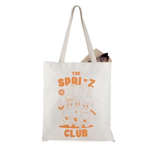 Bolso tote temático de Aperol, regalo para amantes del cóctel Spritz, estilo verano italiano miniatura 1