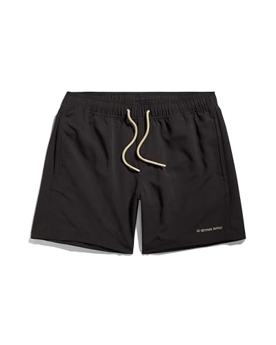 G-STAR RAW Costume Da Bagno Carnic Solid Per Uomo - Pantaloncini Con Coulisse E Tasca, Lunghezza Coscia Media