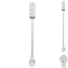 Extendable Outlet Extender, Features USB-A, USB-C, and 2 AC Outlets, Extends 19"-31", Rotates 180°, Electrical Outlet Extenderr Use Behind Couches, Nightstands and More Hard-to-Reach Place (1)