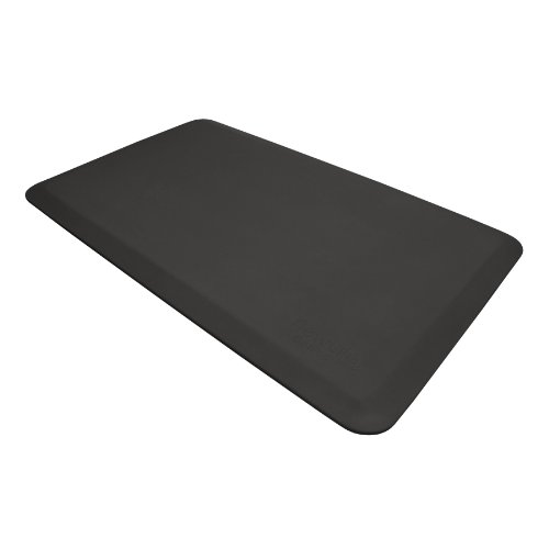 NewLife by GelPro Anti Fatigue Mat: Eco-Pro Foam Anti-Fatigue Comfort Mat - Standing Desk Pad - Professional Floor Mats for Commercial & Industrial Work - 24â€ x 36â€ Non Slip Ergonomic Mat - Black