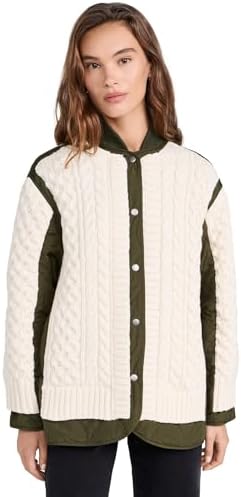rag &amp; bone Women&#39;s Winnie Mixed Media Jacket