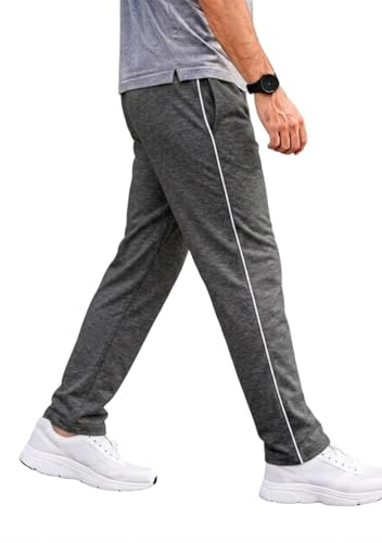 Image of Prince Sports Men's Cotton Track Pant | Comfortable Regular Fit Lower for Gym, Running, Sports & Casual Wear
