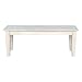 International Concepts Farmhouse Bench, 47-Inch Wide, Solid Parawood, Unfinished