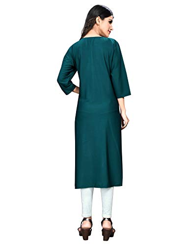 Image of 1 Stop Fashion Women's Cream Coloured Digital Print Crepe Knee Long W Style Kurtas /Kurti