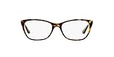 Vogue Eyewear Women's VO2961 Cat Eye Prescription Eyeglass Frames, Havana/Transparent/Demo Lens, 51 mm