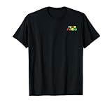 Super Mario Colorful Game Left Chest Pocket Logo T-Shirt